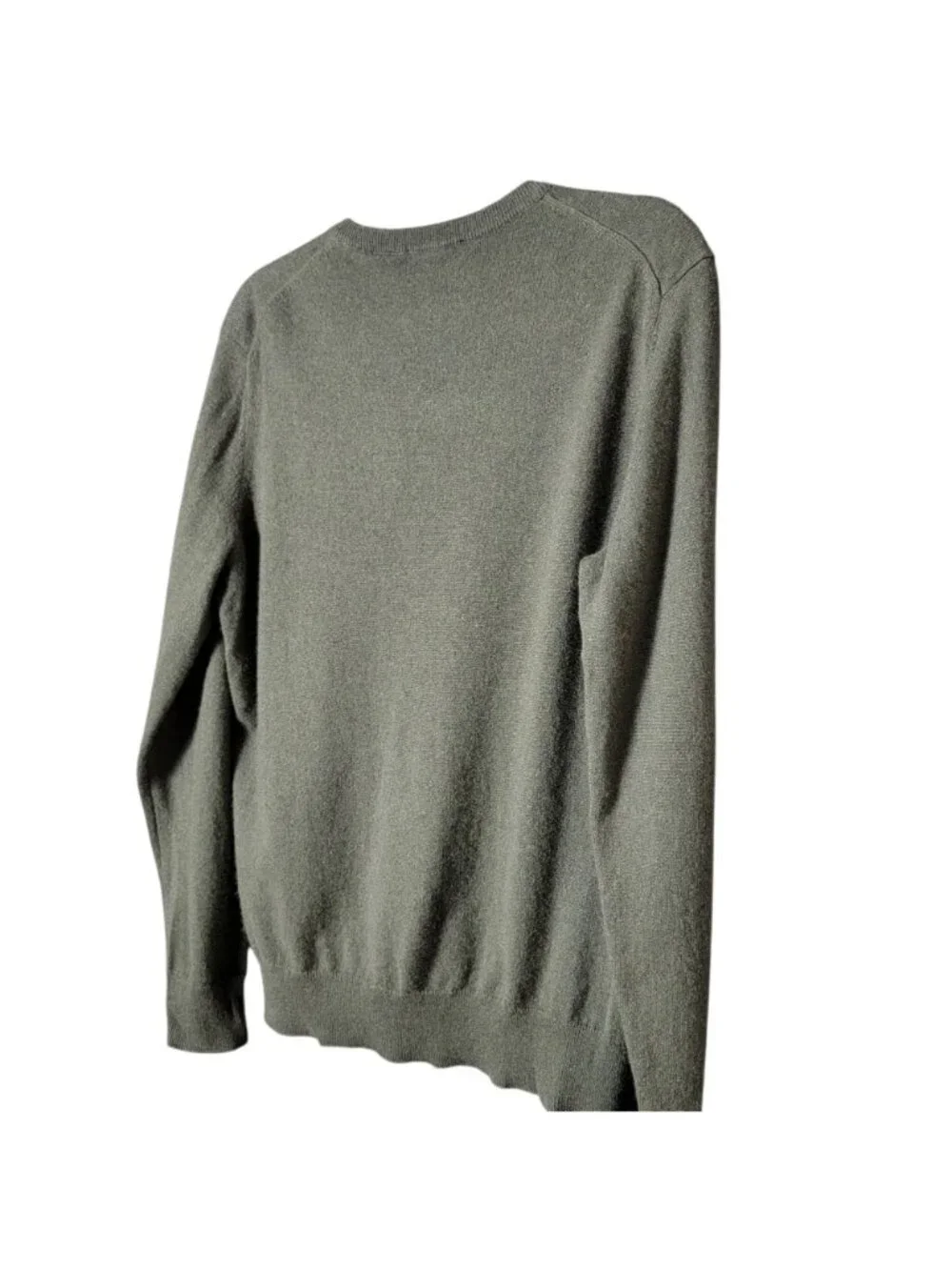 Saks Fifth Avenue Mens 100% Cashmere Luxury Pullover V-Neck Sweater Large